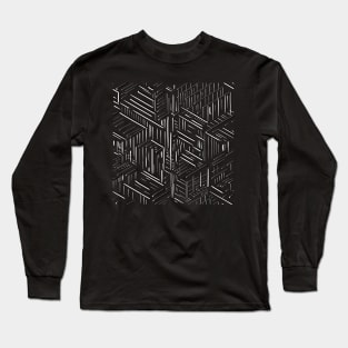 Line Pattern Long Sleeve T-Shirt